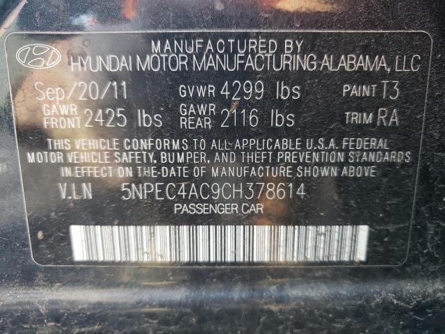 Photo 10 from auction – 2012 HYUNDAI SONATA SE with VIN 5NPEC4AC9CH378614