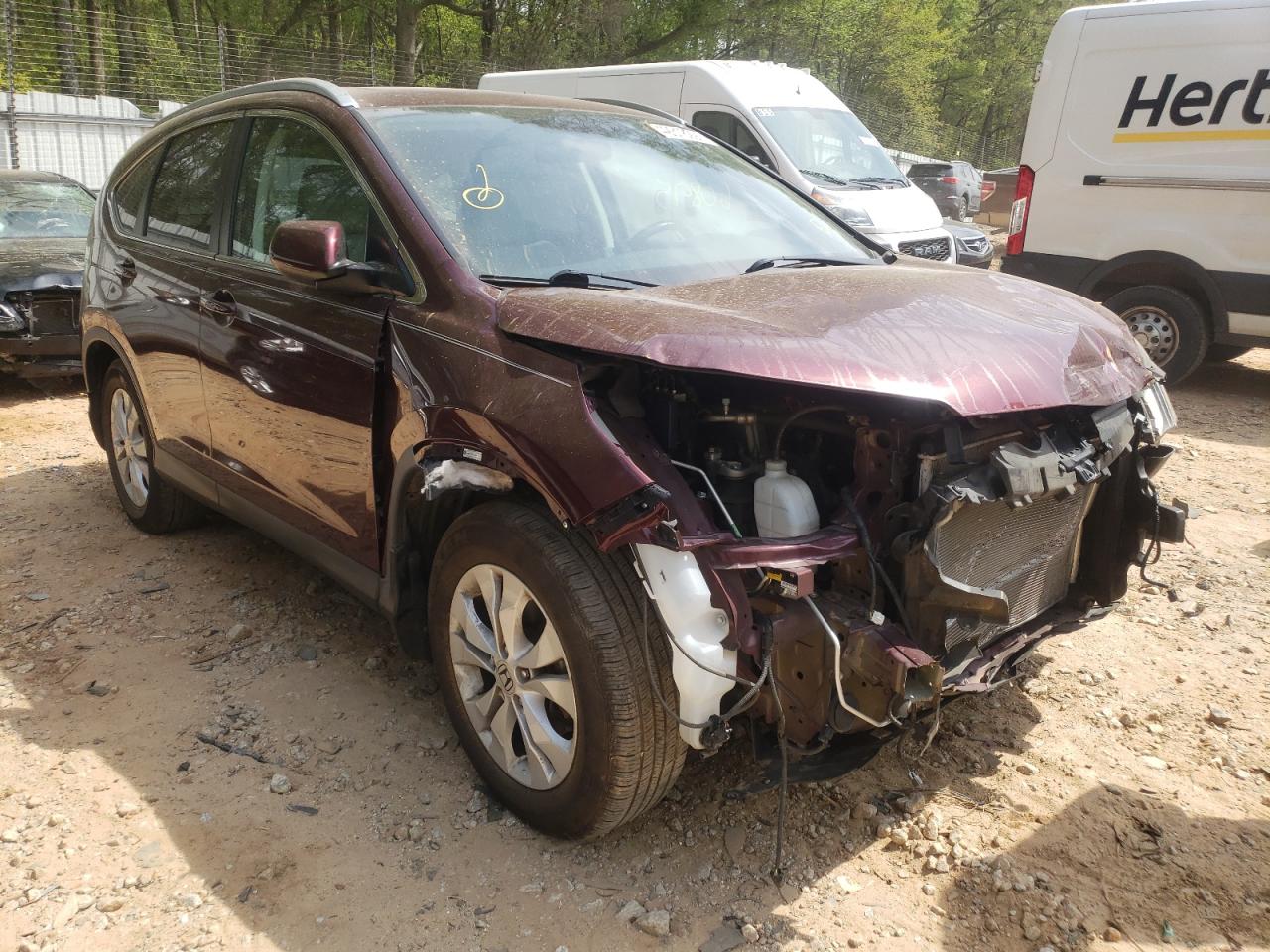 HONDA CR-V EXL 2014 with VIN 5J6RM3H70EL021574 - Photo from auction