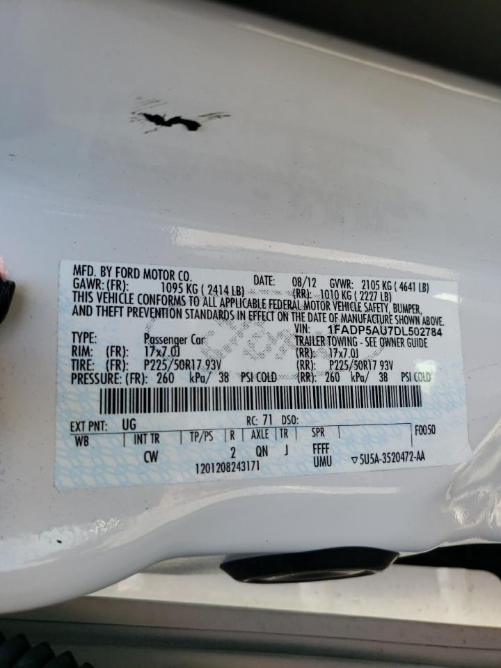 Photo 10 from auction – 2013 FORD C-MAX SE with VIN 1FADP5AU7DL502784