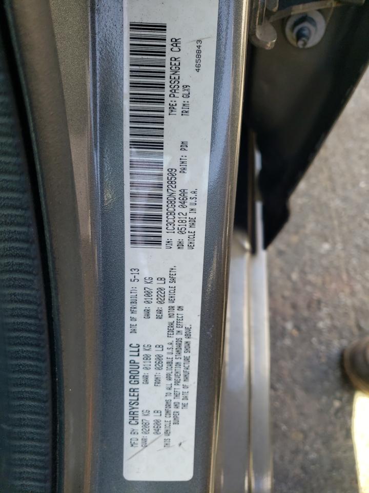Photo 10 from auction – 2013 CHRYSLER 200 LIMITE with VIN 1C3CCBCG8DN728509