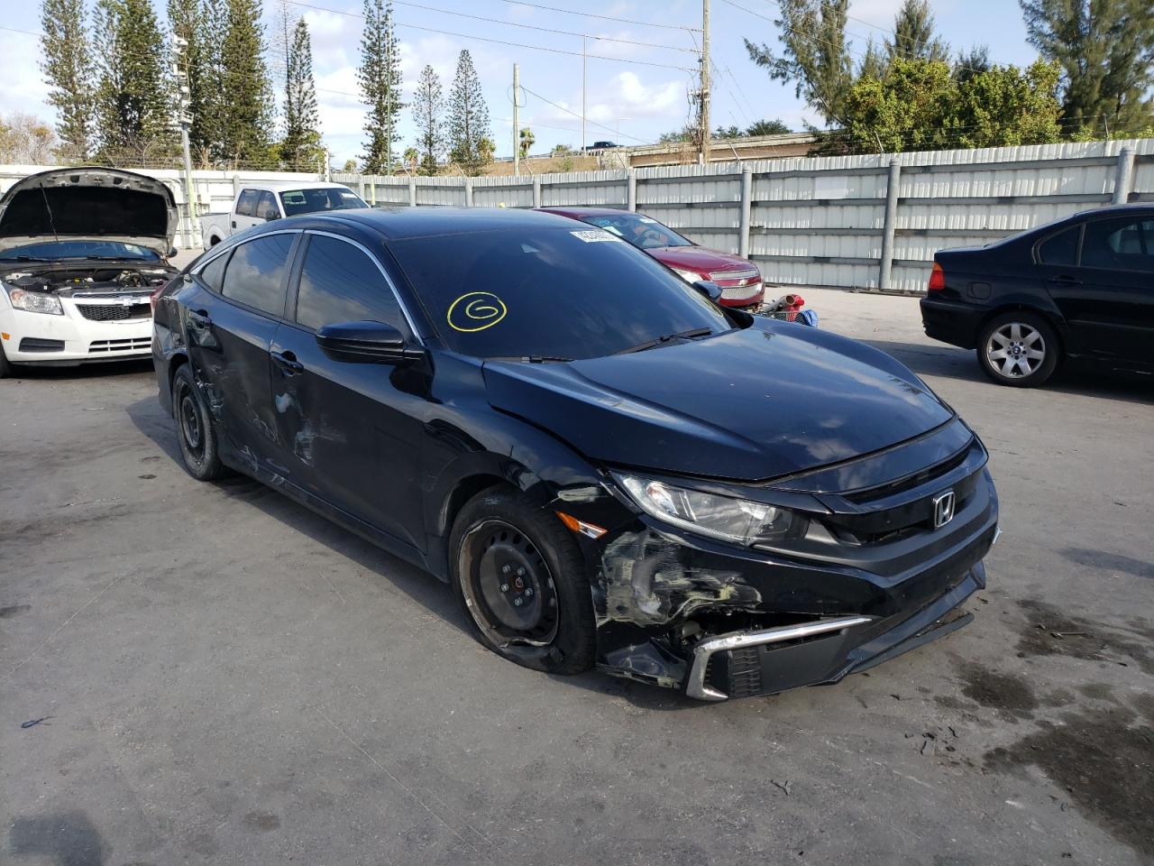 HONDA CIVIC LX 2019 with VIN 2HGFC2F6XKH600176 - Photo from auction
