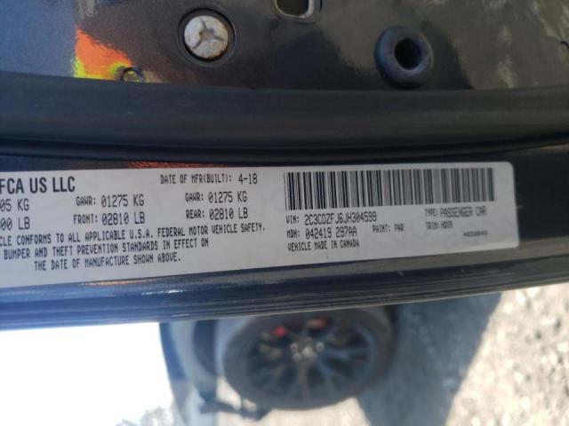 Photo 10 from auction – 2018 DODGE CHALLENGER with VIN 2C3CDZFJ6JH304599