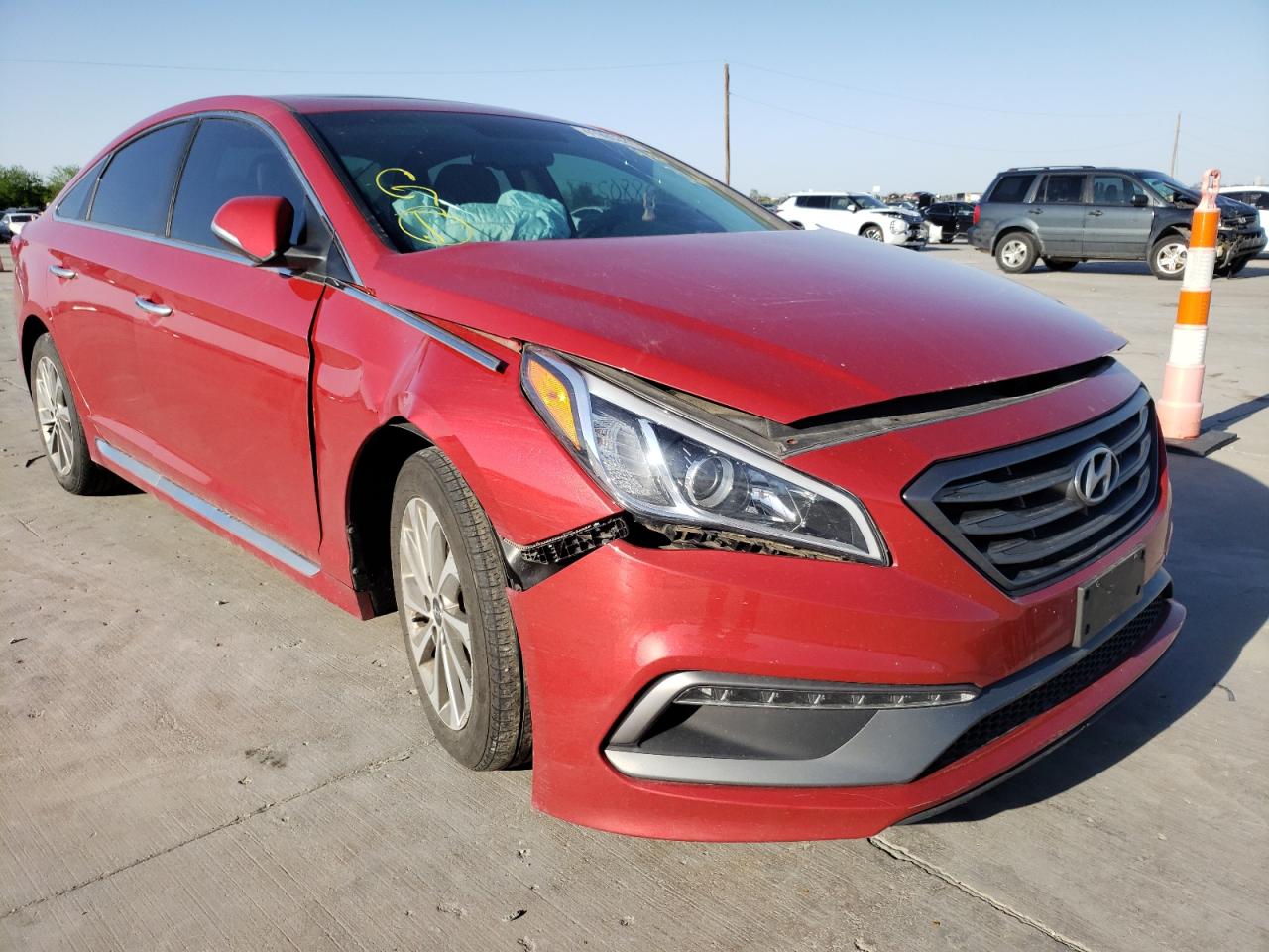 HYUNDAI SONATA SPO 2017 with VIN 5NPE34AF3HH548158 - Photo from auction