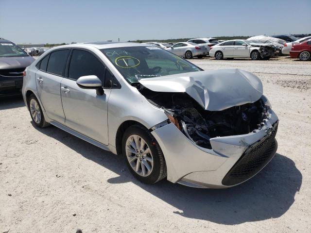 TOYOTA COROLLA LE 2020 with VIN 5YFHPRAE2LP041799 - Photo from auction