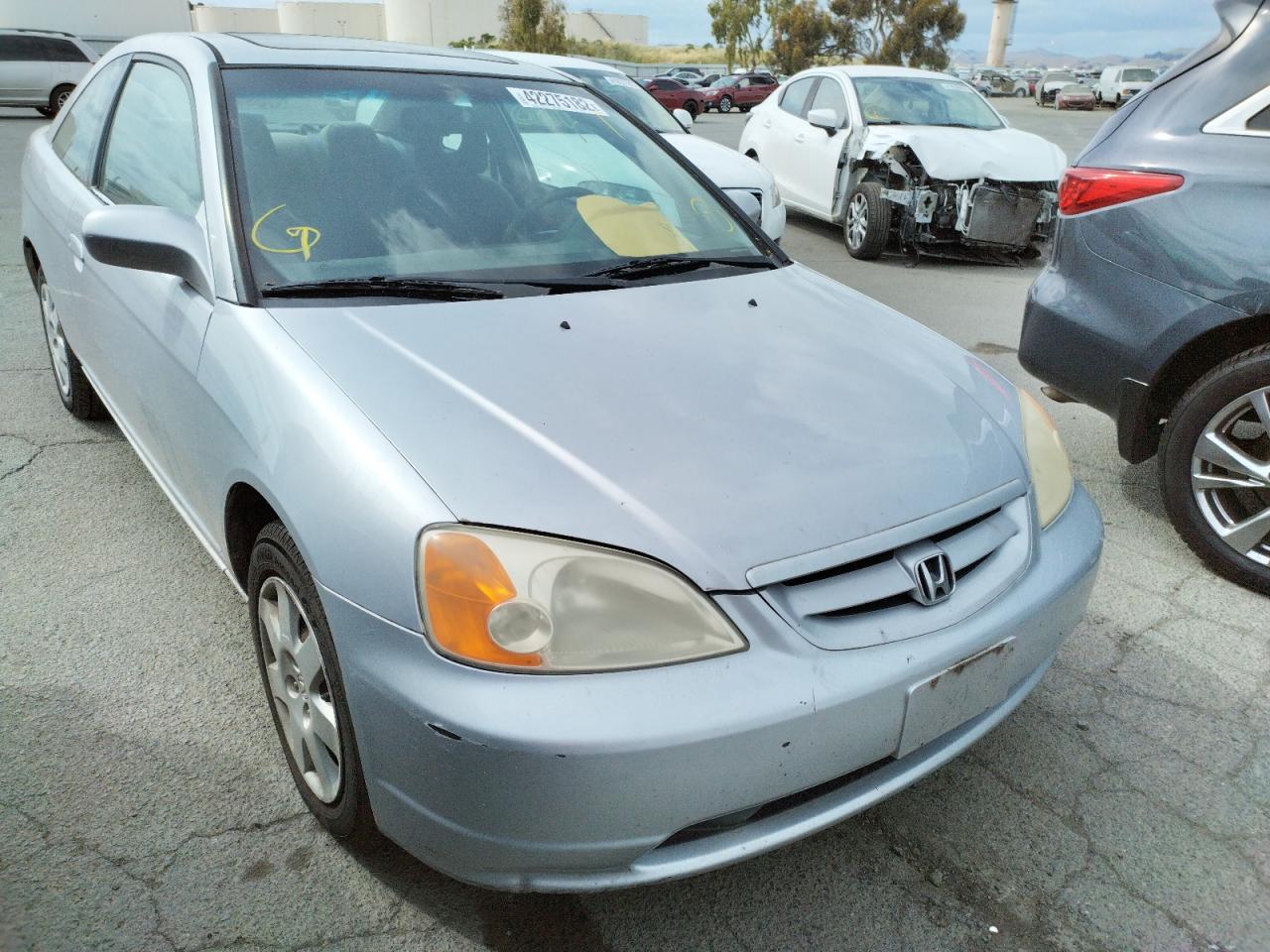 HONDA CIVIC SI 2001 with VIN 1HGEM219X1L061330 - Photo from auction