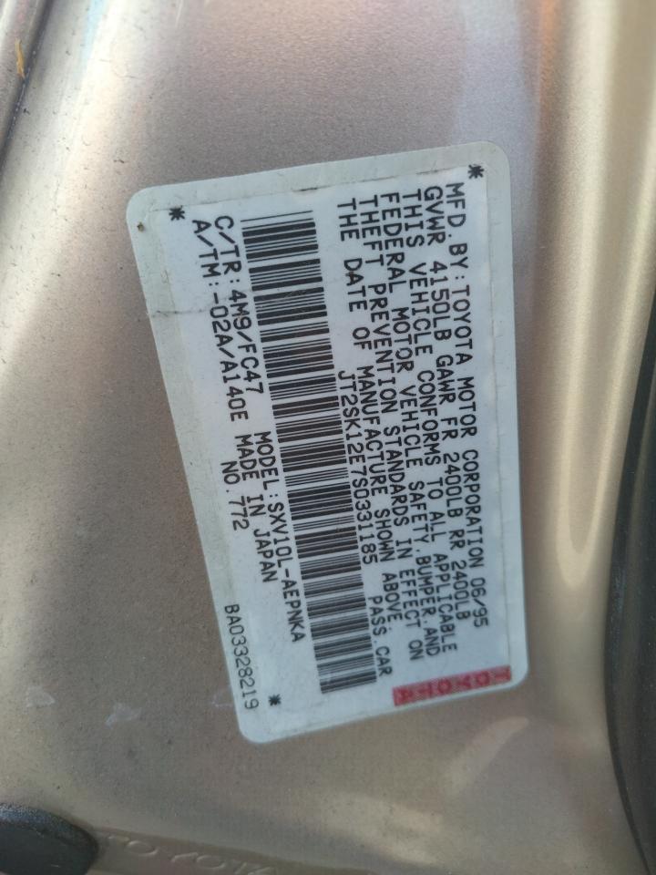 Photo 10 from auction – 1995 TOYOTA CAMRY LE with VIN JT2SK12E7S0331185
