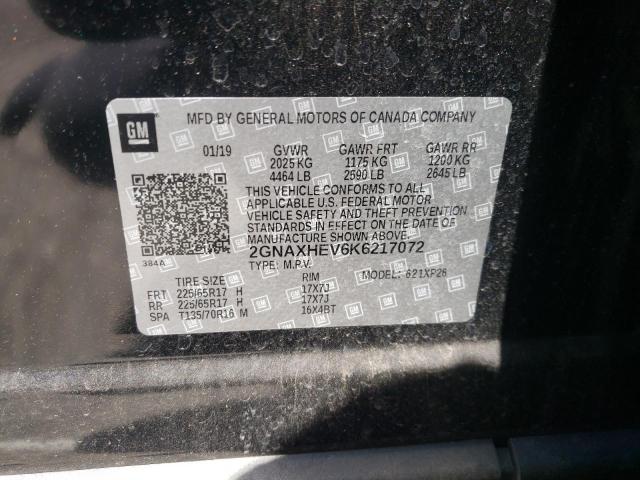 Photo 10 from auction – 2019 CHEVROLET EQUINOX LS with VIN 2GNAXHEV6K6217072