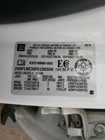 Photo 10 from auction – 2015 CHEVROLET EQUINOX LT with VIN 2GNFLBE36F6186506