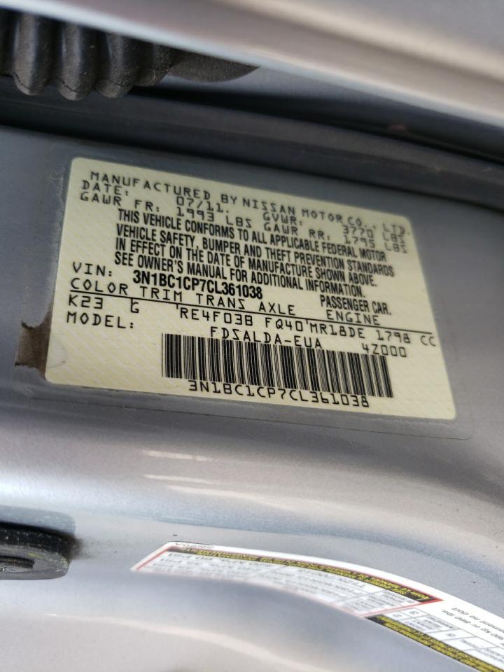 Photo 10 from auction – 2012 NISSAN VERSA S with VIN 3N1BC1CP7CL361038