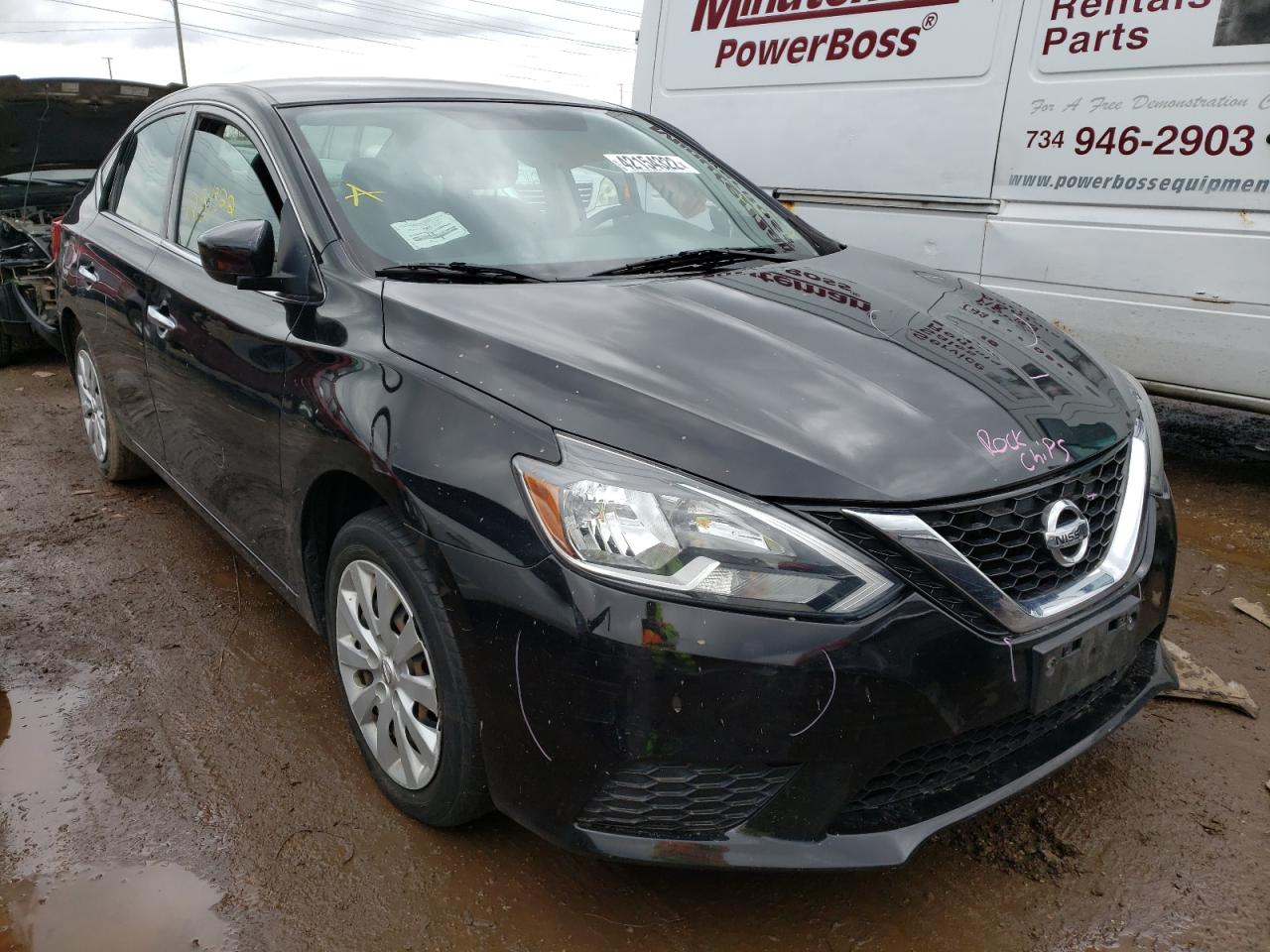 NISSAN SENTRA S 2016 with VIN 3N1AB7AP1GY255682 - Photo from auction