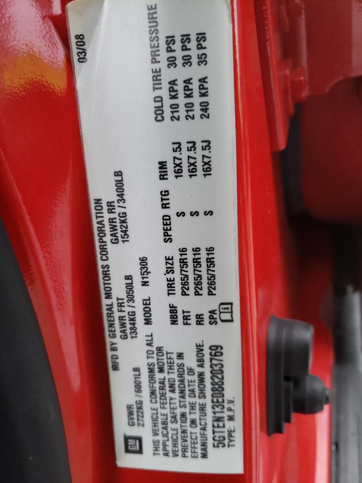 Photo 10 from auction – 2008 HUMMER H3 with VIN 5GTEN13E088203769