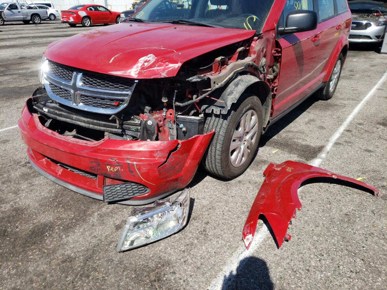 Photo 9 from auction – 2015 DODGE JOURNEY SE with VIN 3C4PDCAB5FT583083