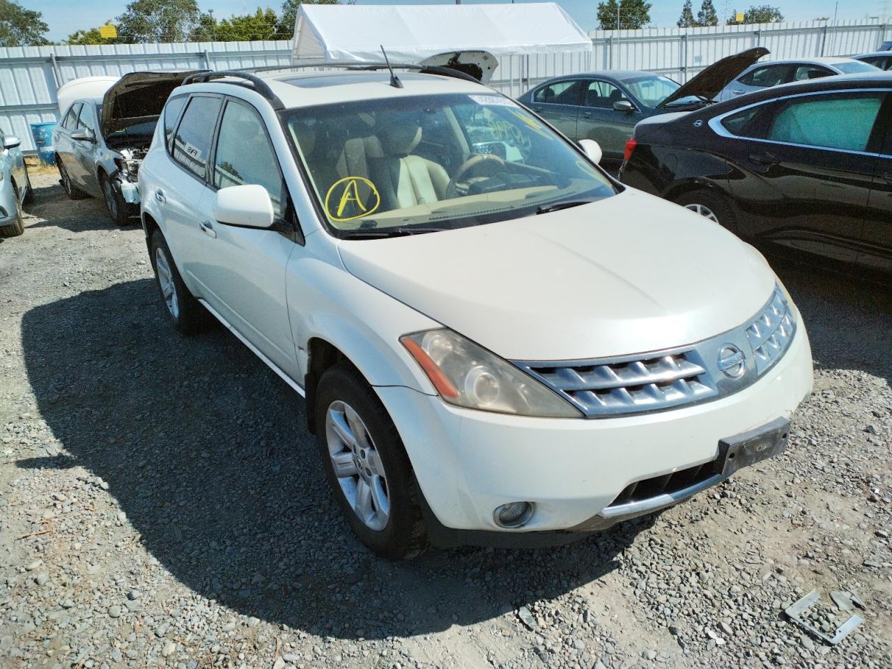 NISSAN MURANO SL 2006 with VIN JN8AZ08T16W401236 - Photo from auction