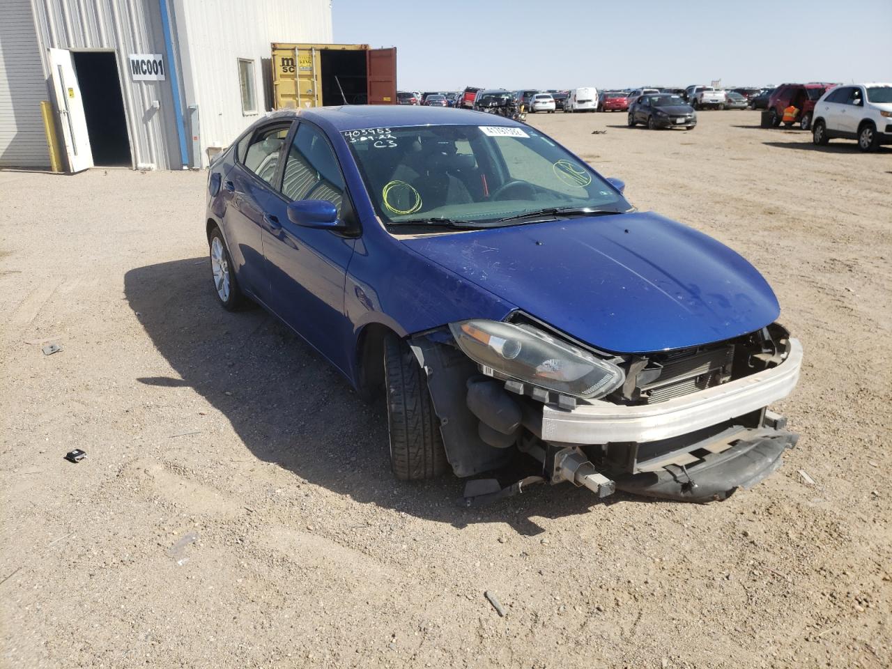 DODGE DART SXT 2014 with VIN 1C3CDFBB3ED732677 - Photo from auction