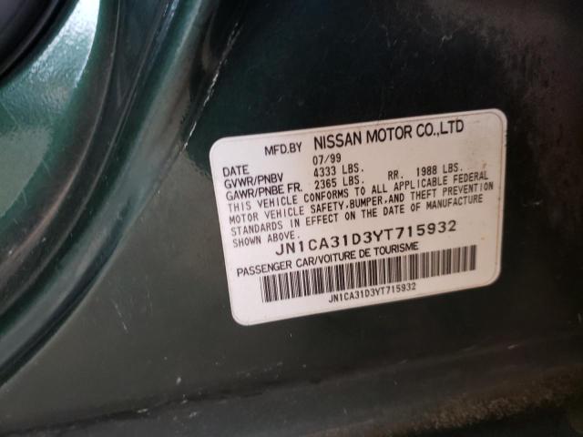 Photo 10 from auction – 2000 NISSAN MAXIMA with VIN JN1CA31D3YT715932