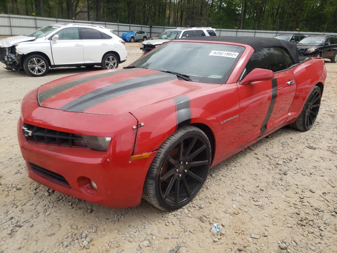 Photo 2 from auction – 2013 CHEVROLET CAMARO LT with VIN 2G1FB3D37D9229760