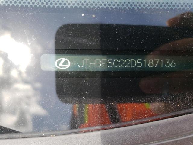 Photo 10 from auction – 2013 LEXUS IS 250 with VIN JTHBF5C22D5187136