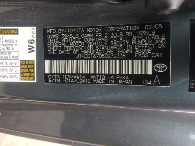 Photo 10 from auction – 2008 TOYOTA TC with VIN JTKDE167080272338