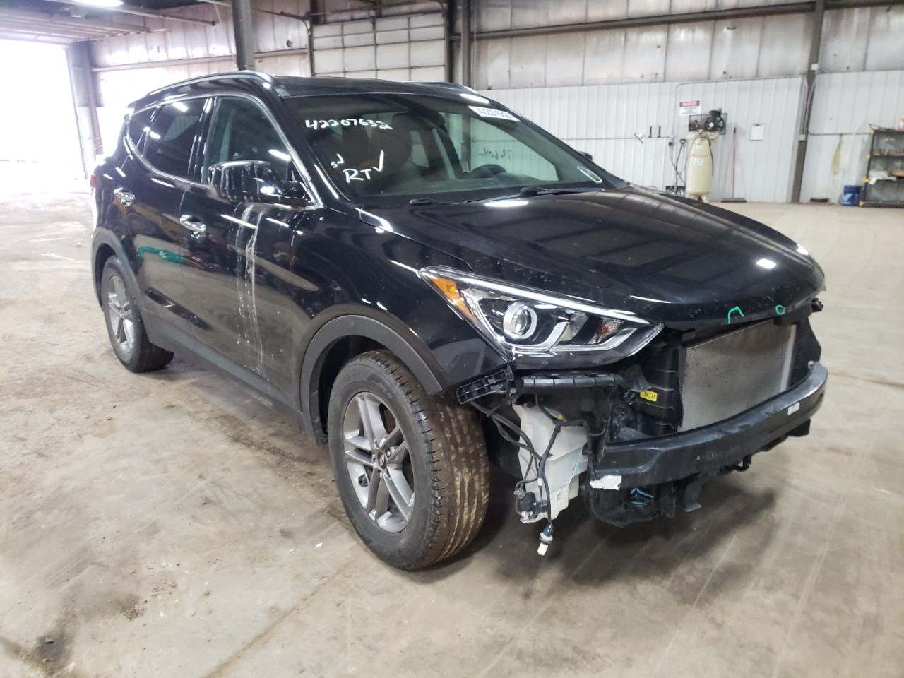 HYUNDAI SANTA FE S 2017 with VIN 5NMZU3LB2HH028629 - Photo from auction