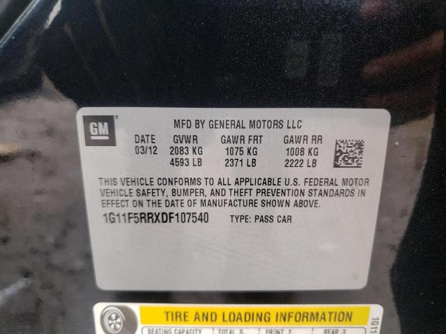 Photo 10 from auction – 2013 CHEVROLET MALIBU 2LT with VIN 1G11F5RRXDF107540