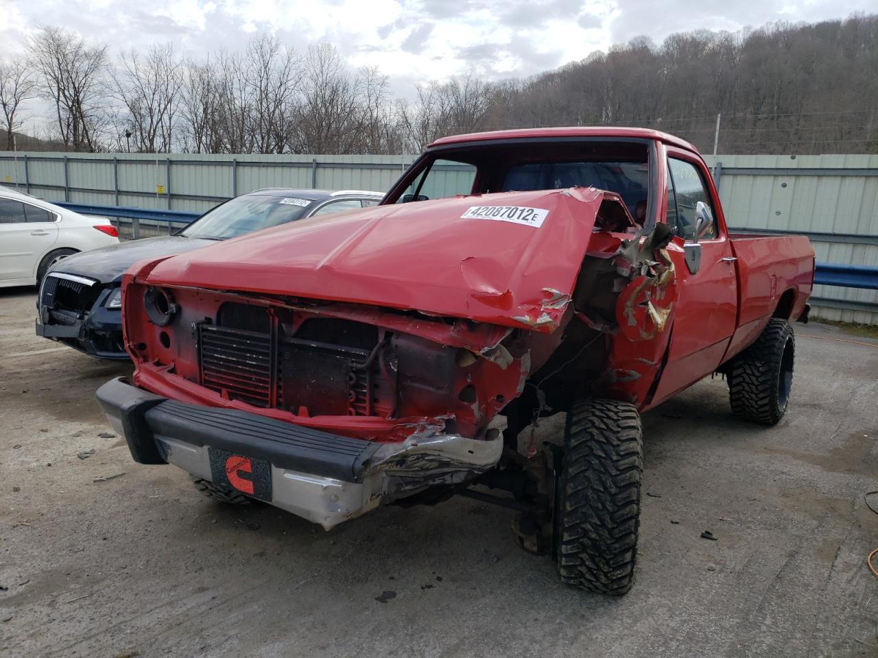 Photo 2 from auction – 1991 DODGE W-SERIES W with VIN 1B7KM2687MS221563