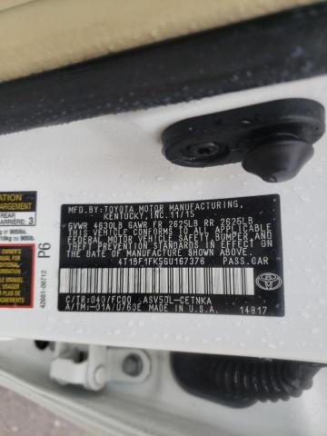 Photo 10 from auction – 2016 TOYOTA CAMRY LE with VIN 4T1BF1FK5GU167376