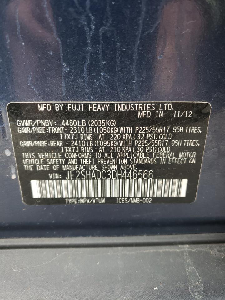 Photo 10 from auction – 2013 SUBARU FORESTER 2 with VIN JF2SHADC3DH446566