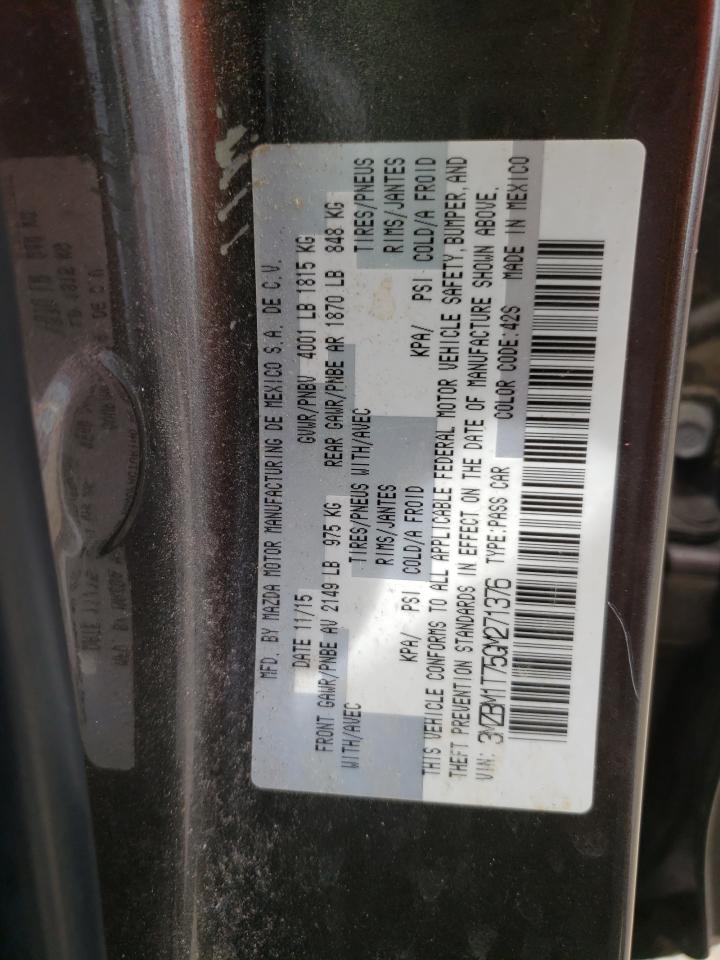 Photo 10 from auction – 2016 MAZDA 3 SPORT with VIN 3MZBM1T75GM271376