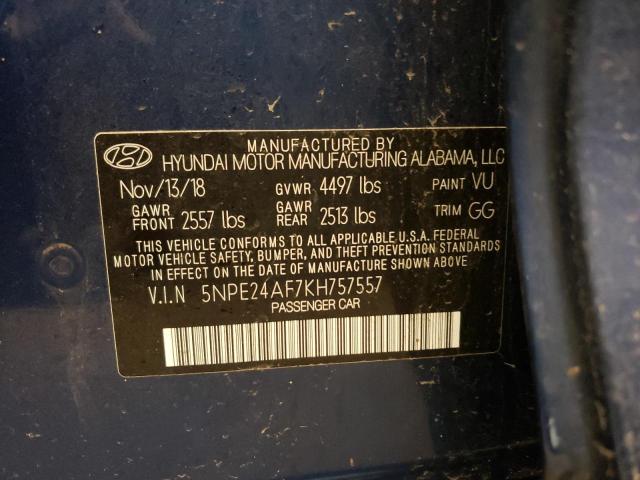 Photo 10 from auction – 2019 HYUNDAI SONATA SE with VIN 5NPE24AF7KH757557