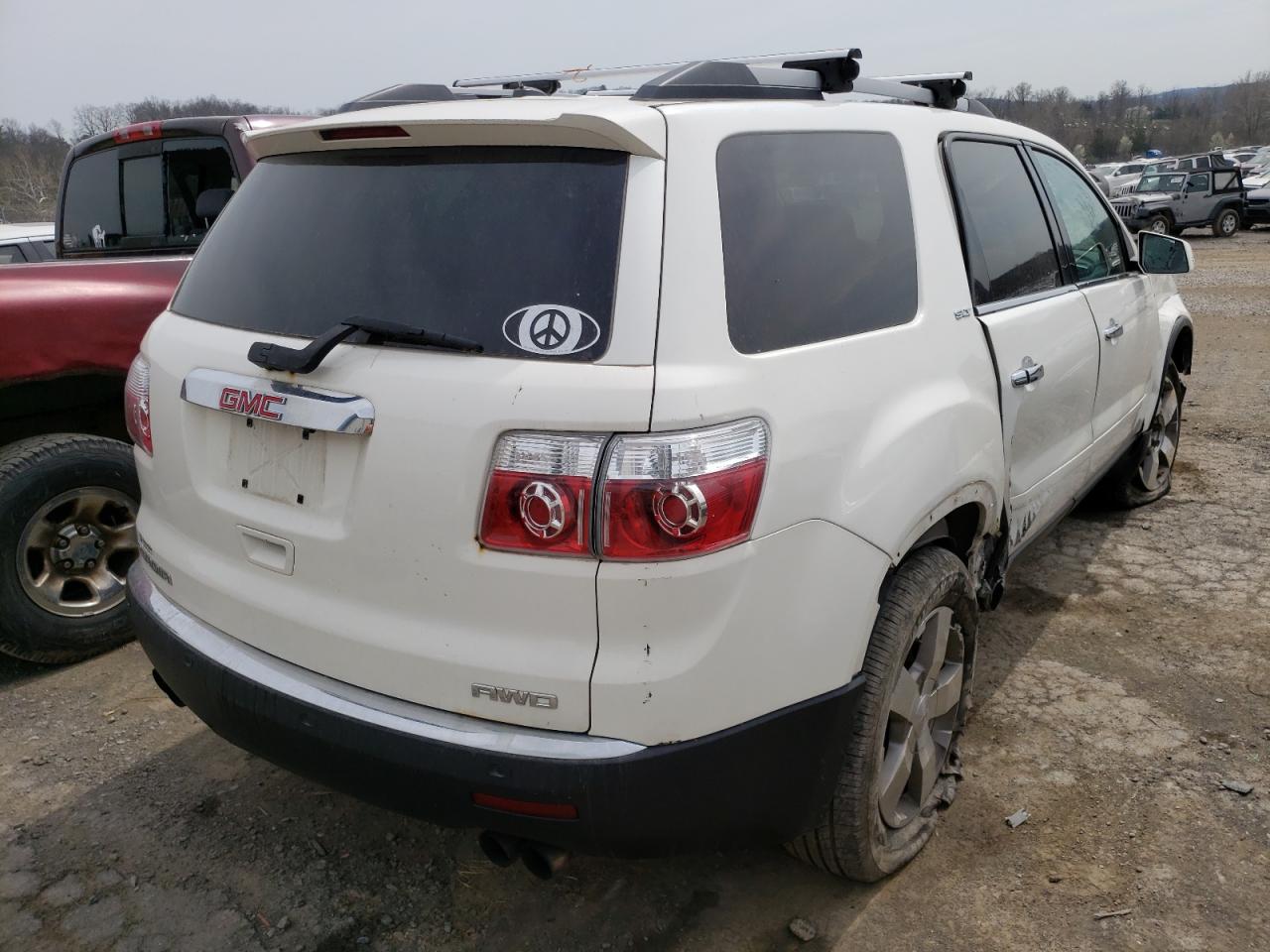 Photo 4 from auction – 2011 GMC ACADIA SLT with VIN 1GKKVRED0BJ135300