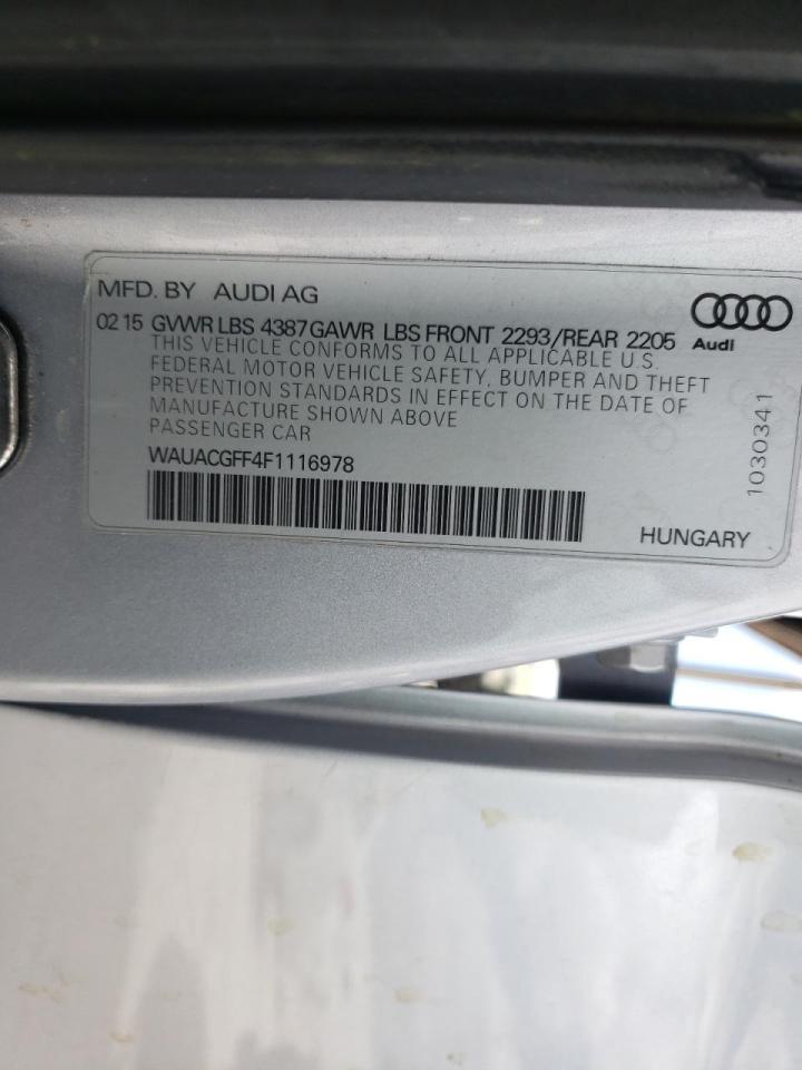 Photo 10 from auction – 2015 AUDI A3 PREMIUM with VIN WAUACGFF4F1116978