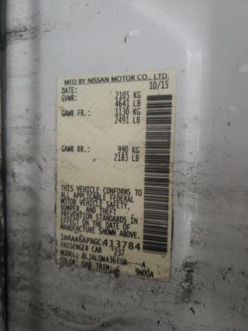 Photo 10 from auction – 2016 NISSAN MAXIMA 3.5 with VIN 1N4AA6APXGC413784