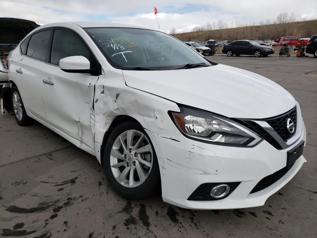 NISSAN SENTRA S 2019 with VIN 3N1AB7AP1KY203204 - Photo from auction