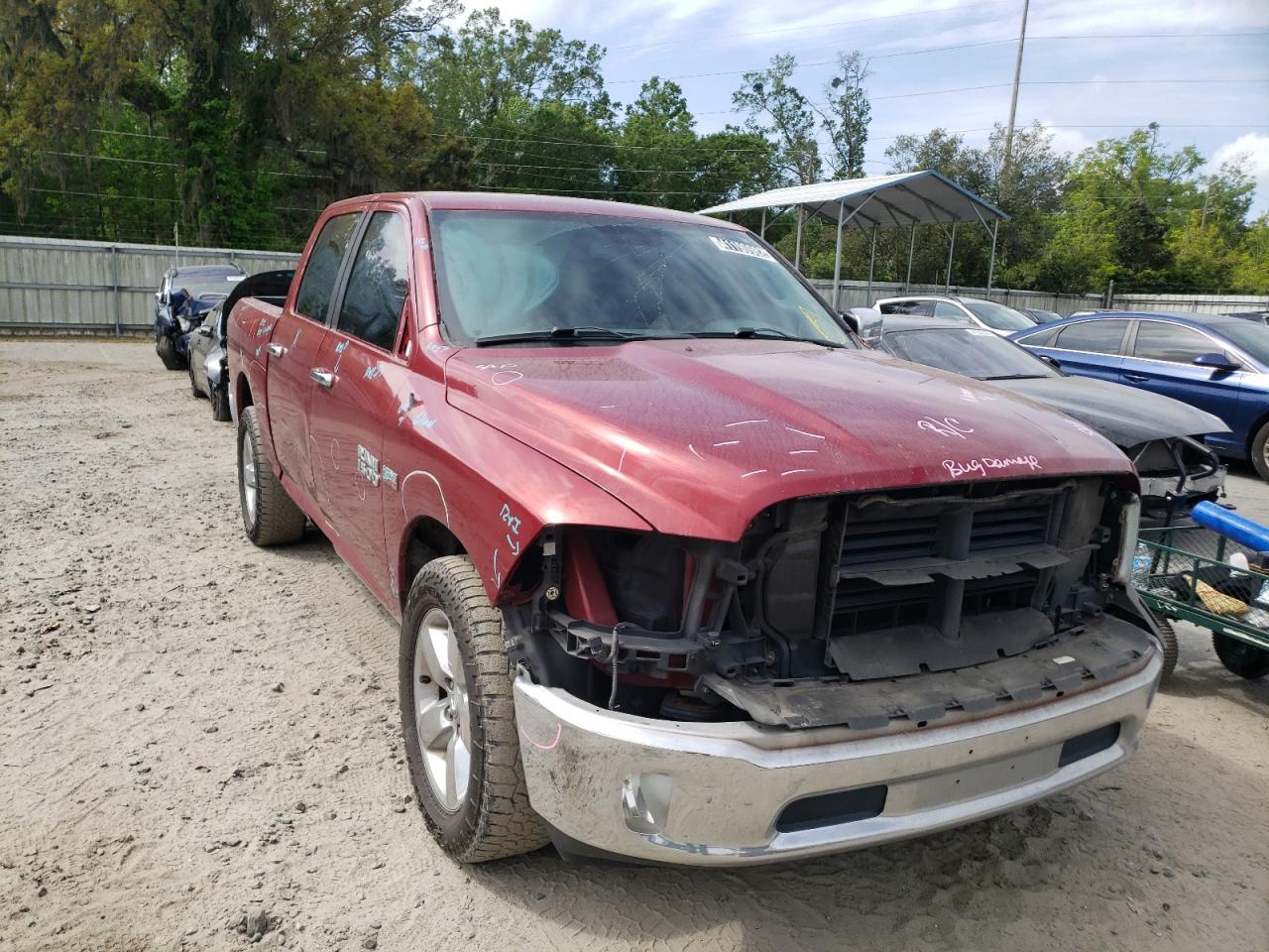 RAM 1500 SLT 2014 with VIN 1C6RR7LT3ES231568 - Photo from auction