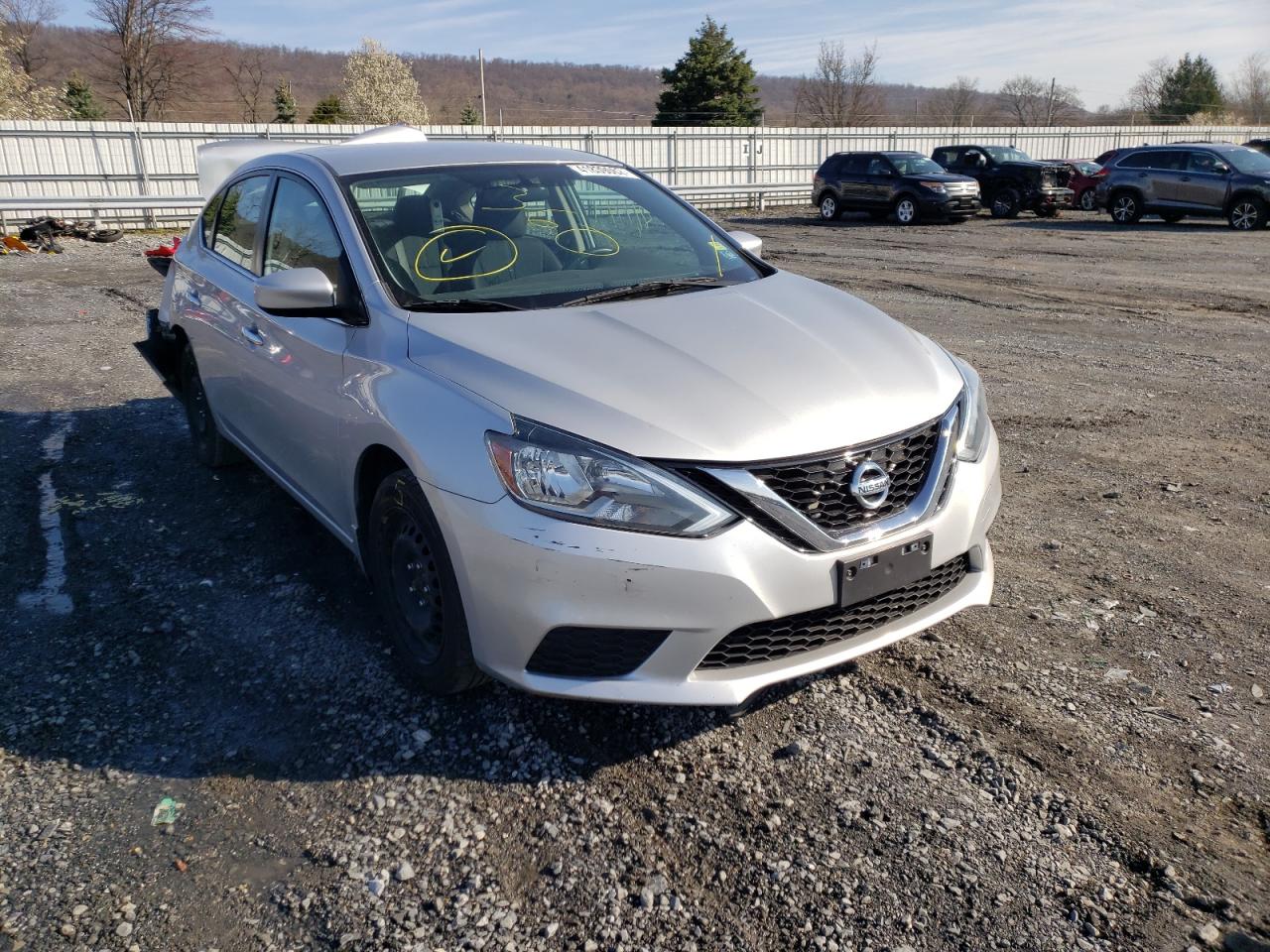 NISSAN SENTRA S 2017 with VIN 3N1AB7AP2HY227858 - Photo from auction
