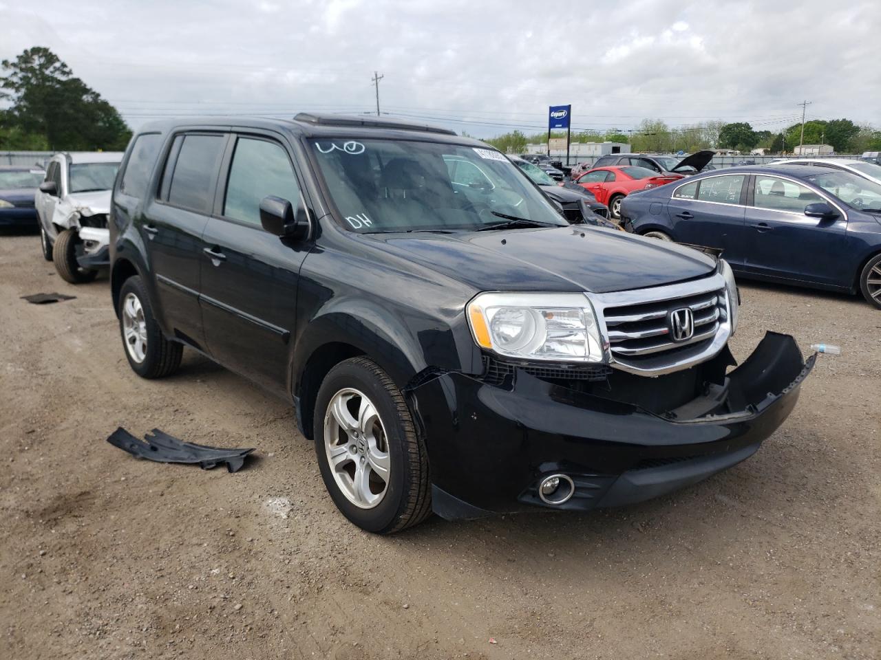 HONDA PILOT EXLN 2014 with VIN 5FNYF3H70EB020908 - Photo from auction