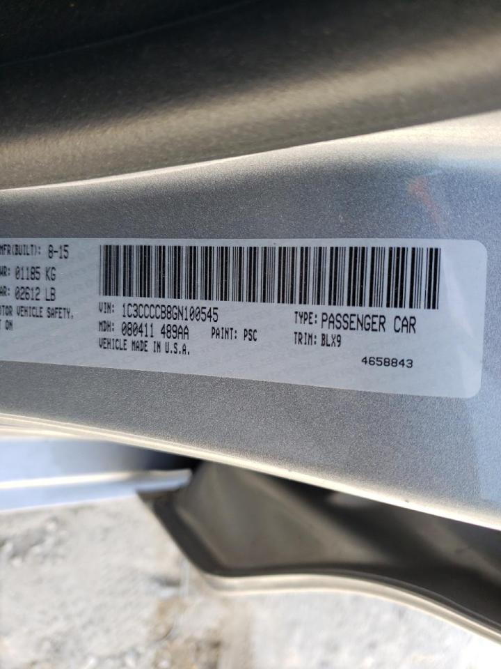 Photo 10 from auction – 2016 CHRYSLER 200 C with VIN 1C3CCCCB8GN100545