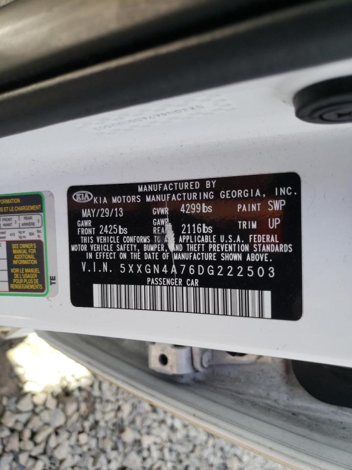 صورة رقم 10 من المزاد - 2013 KIA OPTIMA EX مع VIN 5XXGN4A76DG222503