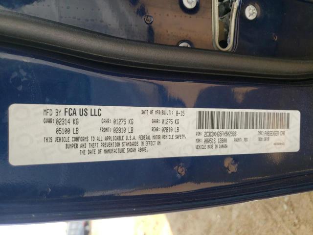 Photo 10 from auction – 2015 DODGE CHARGER SX with VIN 2C3CDXHG5FH902986