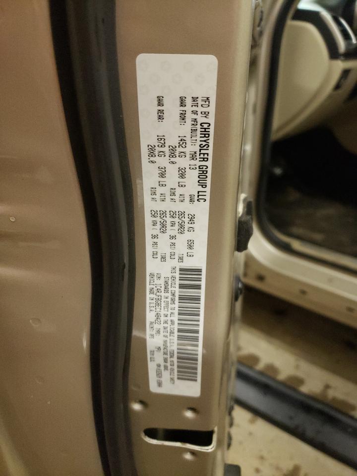 Photo 10 from auction – 2014 JEEP GRAND CHER with VIN 1C4RJFBG8EC148422