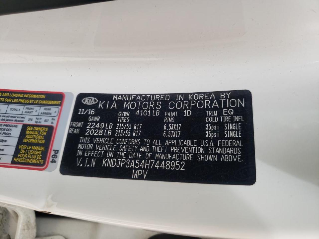 Photo 10 from auction – 2017 KIA SOUL + with VIN KNDJP3A54H7448952