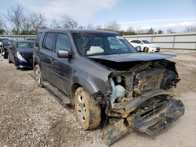 HONDA PILOT EXL 2012 with VIN 5FNYF3H54CB037416 - Photo from auction