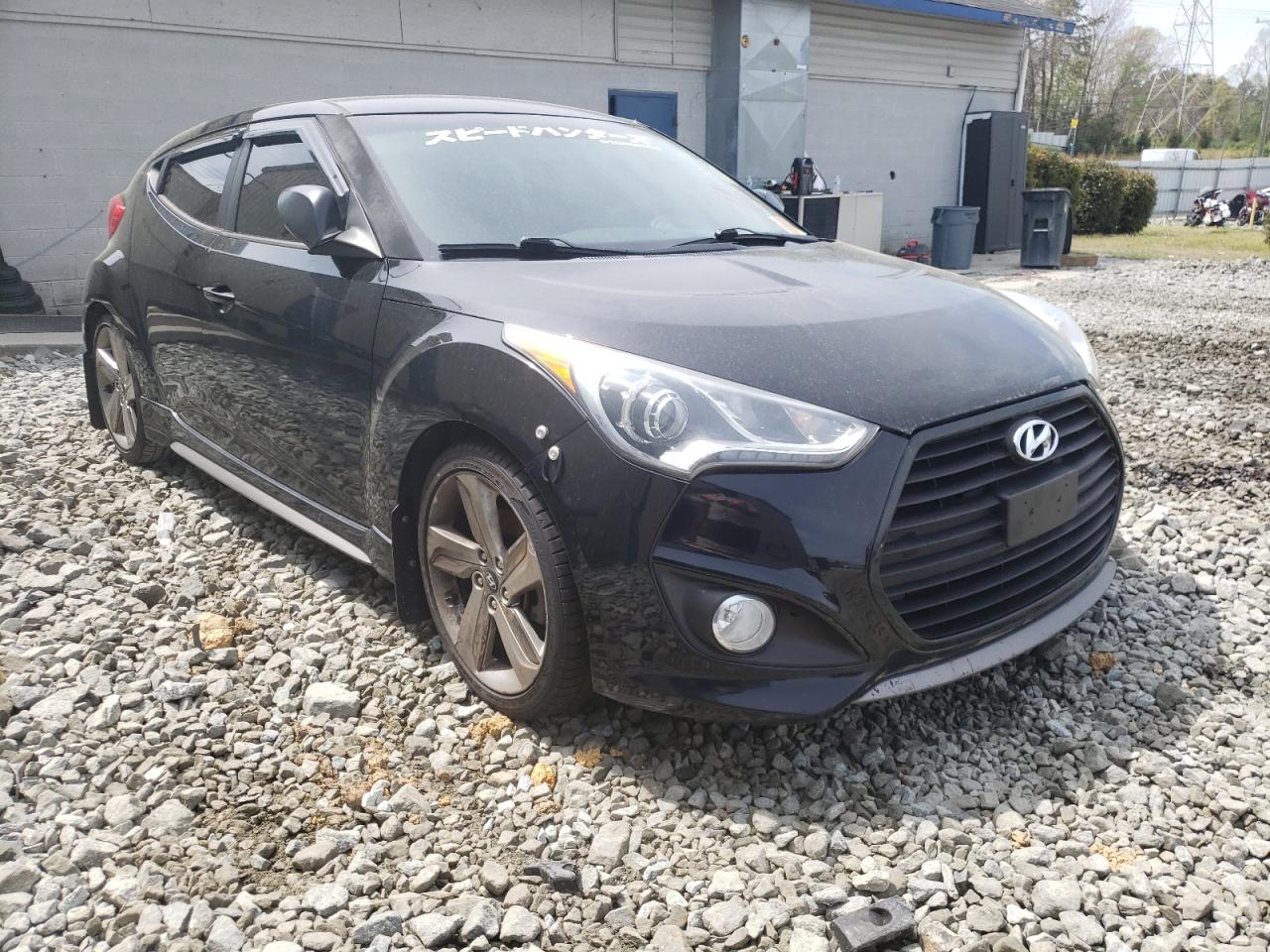 HYUNDAI VELOSTER T 2013 with VIN KMHTC6AE7DU134127 - Photo from auction