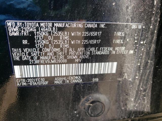 Photo 10 from auction – 2018 TOYOTA RAV4 ADVEN with VIN 2T3RFREV9JW828088