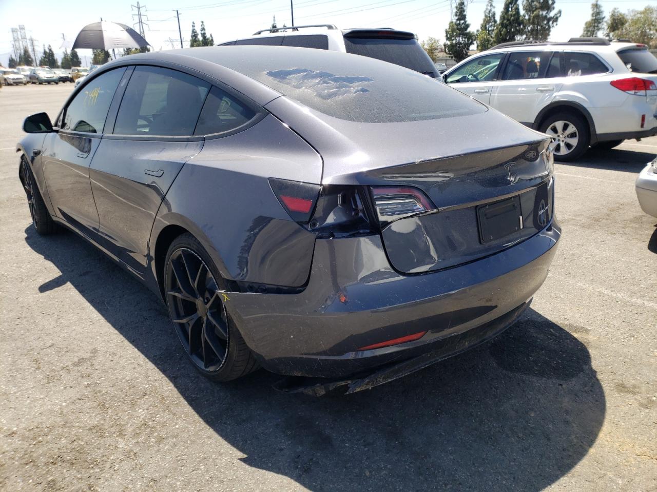 Photo 3 from auction – 2021 TESLA MODEL 3 with VIN 5YJ3E1EB0MF054677