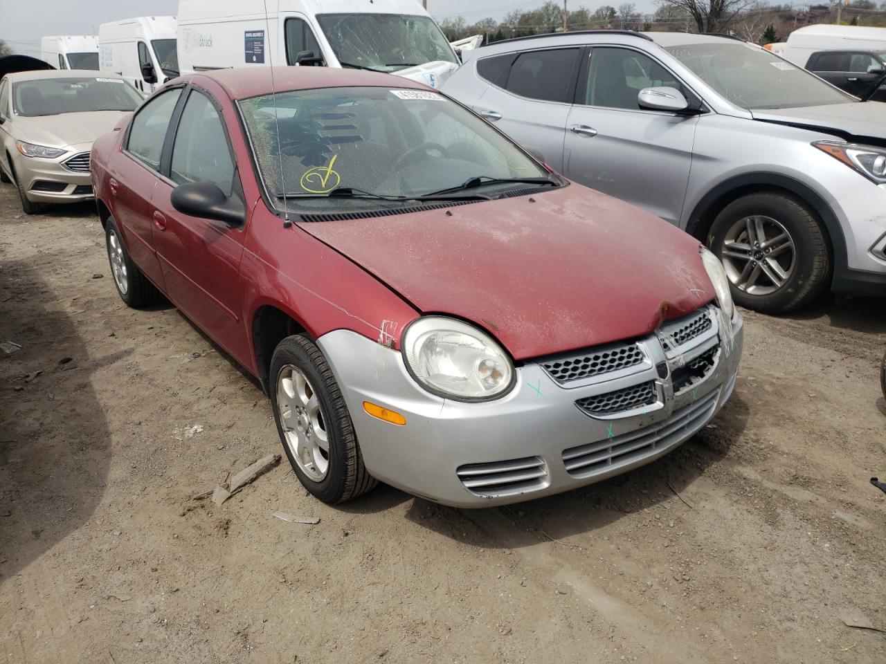 DODGE NEON SXT 2005 with VIN 1B3ES56C45D235131 - Photo from auction