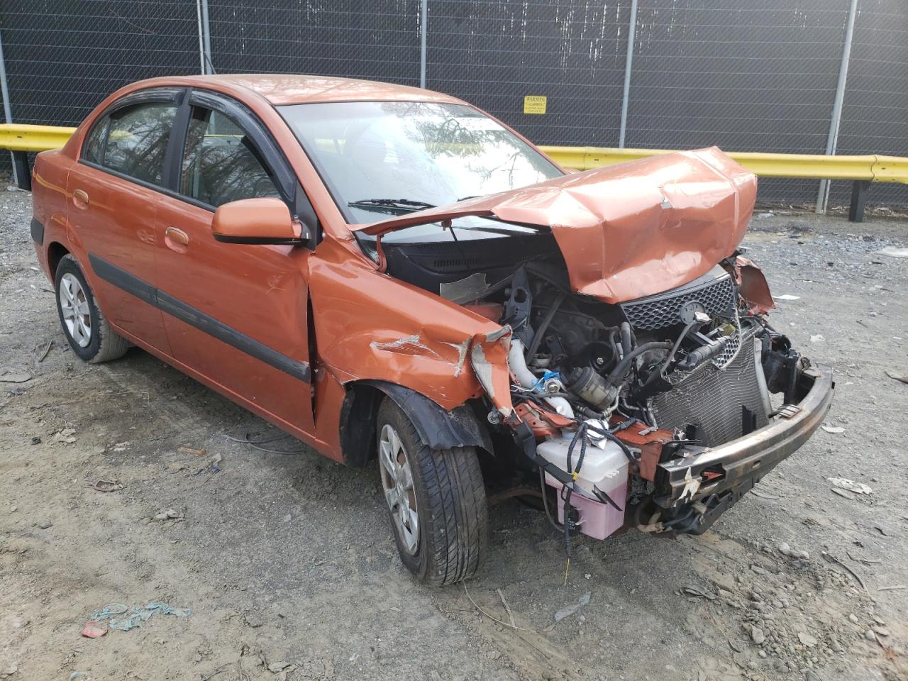 KIA RIO BASE 2009 with VIN KNADE223796466263 - Photo from auction