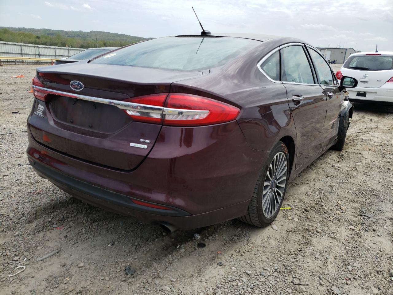 Photo 4 from auction – 2017 FORD FUSION SE with VIN 3FA6P0HD4HR170652