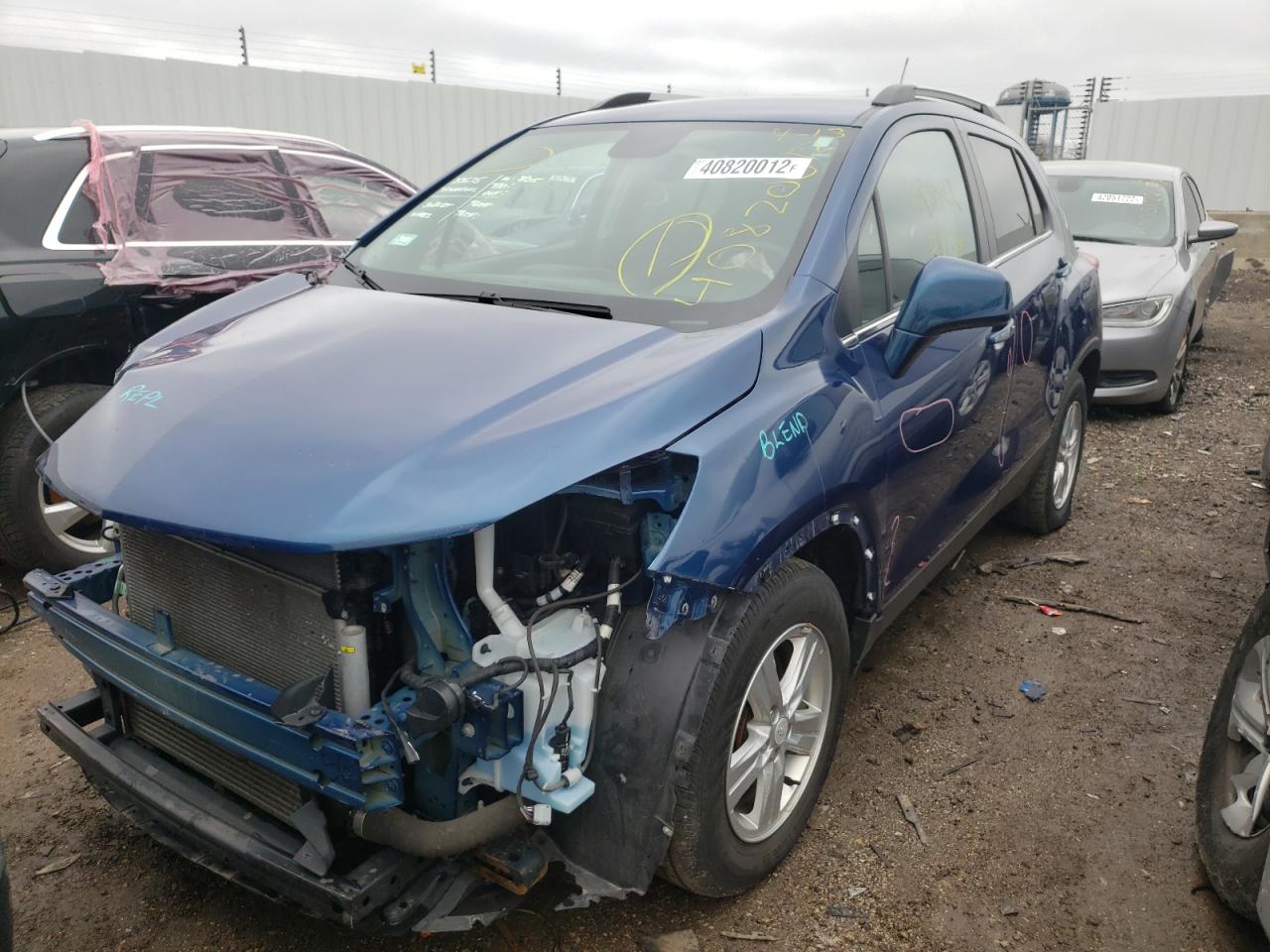 Photo 2 from auction – 2019 CHEVROLET TRAX 1LT with VIN 3GNCJLSBXKL204408