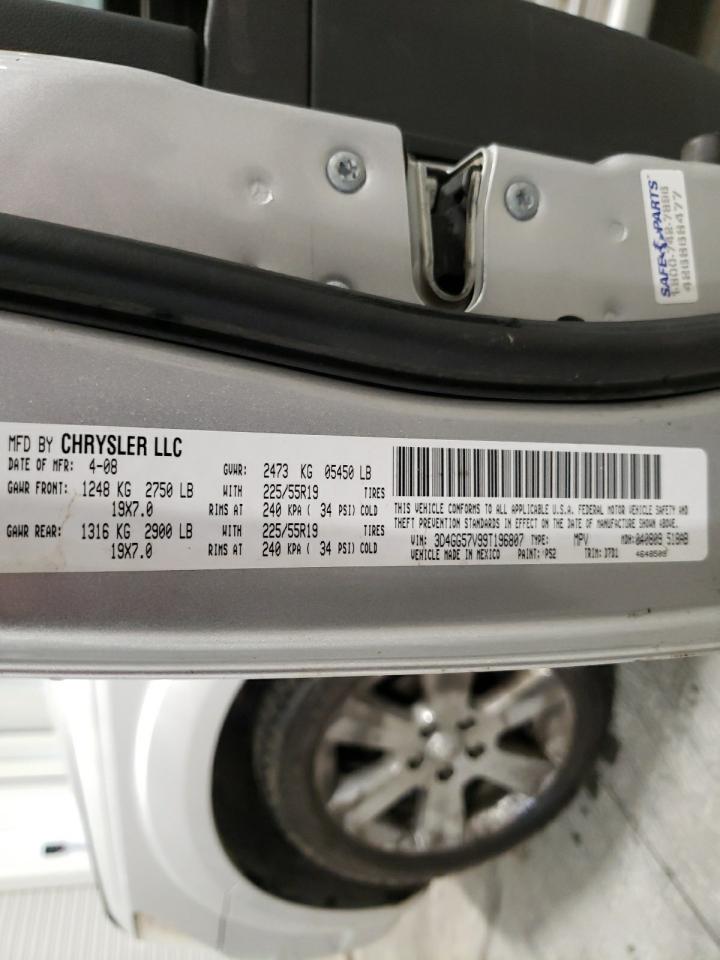 Photo 10 from auction – 2009 DODGE JOURNEY SX with VIN 3D4GG57V99T196807